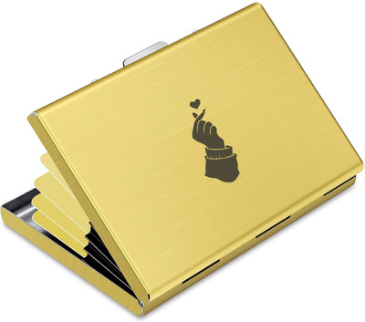 UJJi 6 Card Holder(Set of 1, Gold)