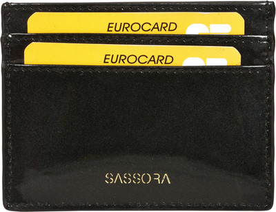 Sassora 2023 4 Card Holder(Set of 1, Black)