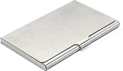MAHADEVSHOP 1 Card Holder(Set of 1, Silver)