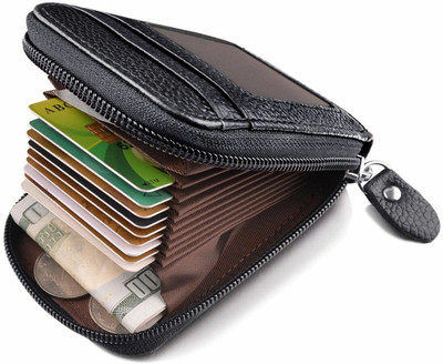 Encelade 10 Card Holder(Set of 1, Black)