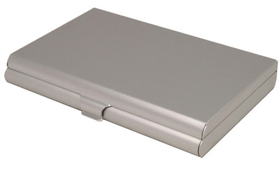 zaphod Exclusive Silver High Quality Aluminium Inside Mirror 8 Card Holder(Set of 1, Silver)