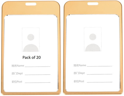 SHINING ZON 1 Card Holder(Set of 20, Gold)