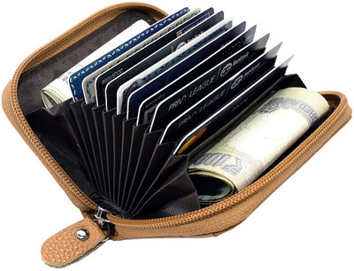 Encelade 10 Card Holder(Set of 1, Tan)