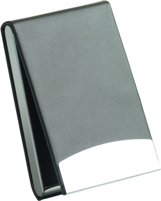 minibuy Card Holder for Unisex 20 Business Visiting Card and 5-8 Debit/Credit Card 20- 24 Card Holder(Set of 1, Black)