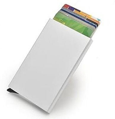 Flipkart SmartBuy RFID Blocking Aluminium Credit/ATM/Debit For Man & Woman Slots 6 Card Holder(Set of 1, Silver)