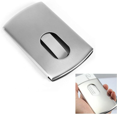 STHIRA 15 Card Holder(Set of 1, Silver)