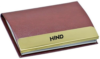 SY Gifts 10 Card Holder(Set of 1, Brown)