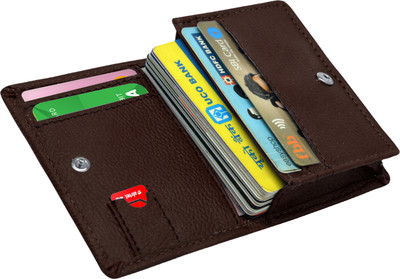GREEN DRAGONFLY® 15 Card Holder(Set of 1, Brown)