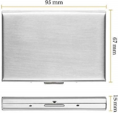 PeepalComm 6 Card Holder(Set of 1, Silver)