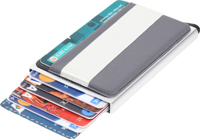 Encelade 7 Card Holder(Set of 1, Silver)