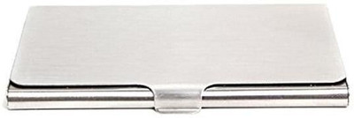 PEACORA Unisex Steel ATM/Visiting/credit Card Holder, Business Card Case Holder 10 Card Holder(Set of 1, Silver)