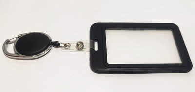 AbhaPrint Plastic ID Badge Holder, ID Badge Reel(Pack of 3)