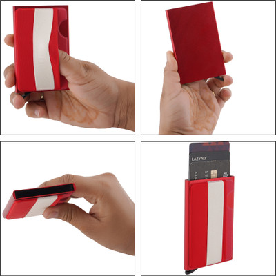 Taskin 7 Card Holder(Set of 1, Red)