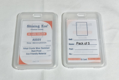 SHINING ZONN 1 Card Holder(Set of 5, White)