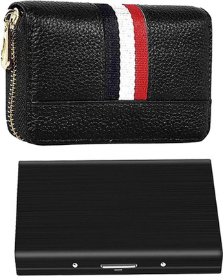 Encelade 15 Card Holder(Set of 2, Black)