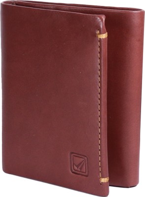 Style 98 Men Brown Genuine Leather Wallet(4 Card Slots)