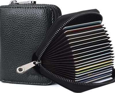 Monvelli 10 Card Holder(Set of 1, Black)
