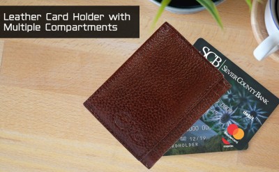 Style 98 4 Card Holder(Set of 1, Brown)