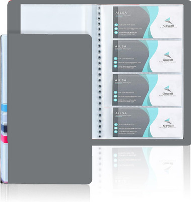 MAHADEVSHOP 1 Card Holder(Set of 1, Grey)