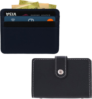 Encelade 24 Card Holder(Set of 2, Black, Blue)