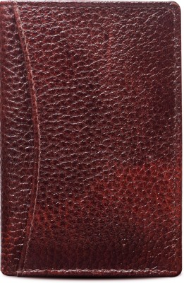 ABYS Genuine Leather 7 Slots Card Holder For Men and Women Credit Card Wallets 7 Card Holder(Set of 1, Maroon)