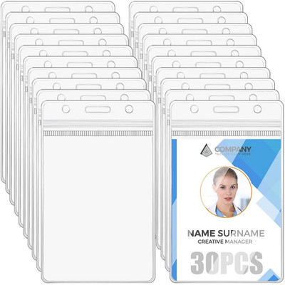 SHINING ZON 10 Card Holder(Set of 50, White)