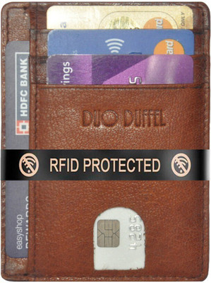 DUO DUFFEL Card Holder 7 Card Holder(Set of 1, Brown)