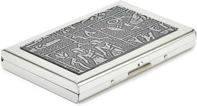 Yellowcoin Designer Stainless Steel Business/ATM/Credit Card Holder for men & Women 6 Card Holder(Set of 1, Silver)