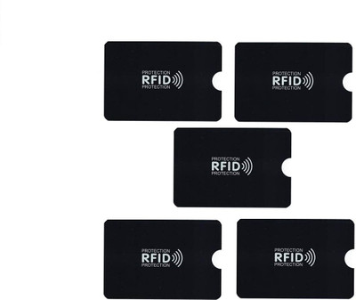 CARDFIX NA 1 Card Holder(Set of 5, Black)