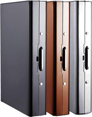 StealODeal Metal Credit/Debit 8 Card Holder(Set of 3, Black, Silver, Pink)