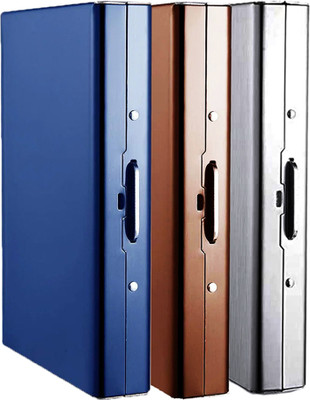 Encelade 8 Card Holder(Set of 3, Silver, Blue, Pink)