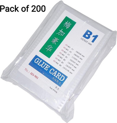 R K SALES 200 Card Holder(Set of 200, White)