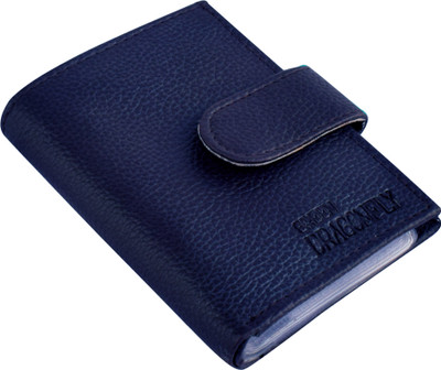 GREEN DRAGONFLY Blue PU Leather- Wallet For Men And Women 10 Card Holder(Set of 1, Blue)
