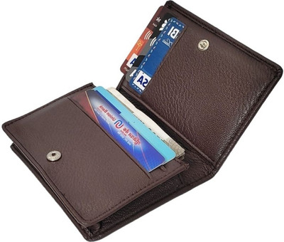 HIDEFLIX 4 Card Holder(Set of 1, Brown)