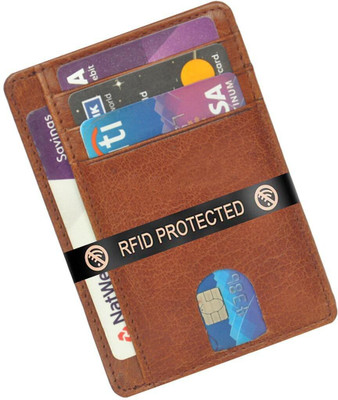 Flipkart SmartBuy Card Holder 3 Card Holder(Set of 1, Brown)