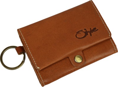 Style 98 Men Tan Aluminium Card Holder(7 Card Slots)