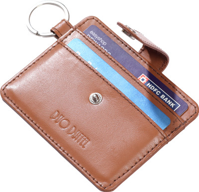 DUO DUFFEL 4 Card Holder(Set of 1, Tan)