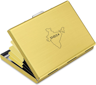UJJi 6 Card Holder(Set of 1, Gold)