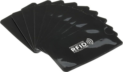 SecureCover 1 Card Holder(Set of 10, Black)