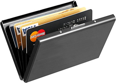 Zhermack Men & Women Casual, Evening/Party, Travel Black Aluminium Card Holder(12 Card Slots)