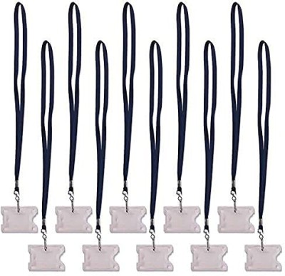 NSSP Plastic ID Badge Holder, Lanyard(Pack of 5)