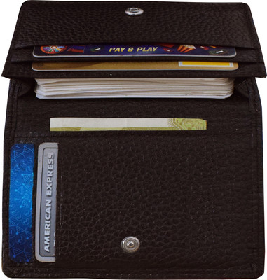 ABYS 100% Genuine Leather Men And Women Debit Credit Business Card Holder Wallet 15 Card Holder For Rs. 299
