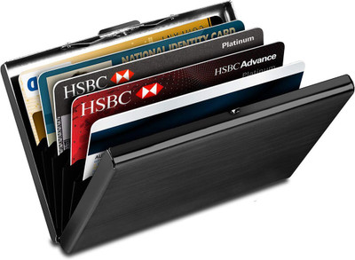 Encelade 6 Card Holder(Set of 1, Black)