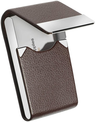Zibuyu 15 Card Holder(Set of 1, Brown)