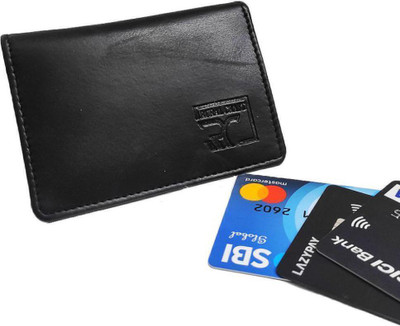 RURAL CRAFT 4 Card Holder(Set of 1, Black)