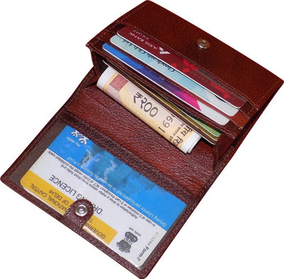 Kan 7 Card Holder(Set of 1, Brown)