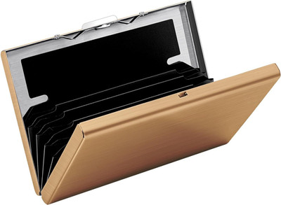 WOOD BAZAR 6 Card Holder(Set of 1, Brown)