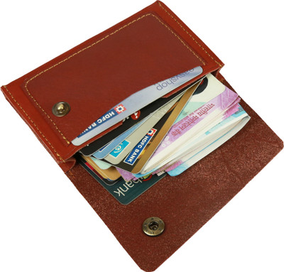Kan 7 Card Holder(Set of 1, Maroon)
