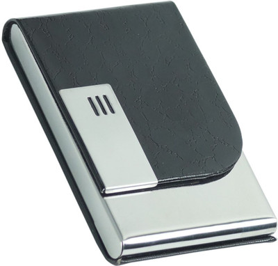 minibuy Card Holder for Unisex Credit|Debit|ATM|Business Visiting-Stainless Steel 20 Card Holder(Set of 1, Black)