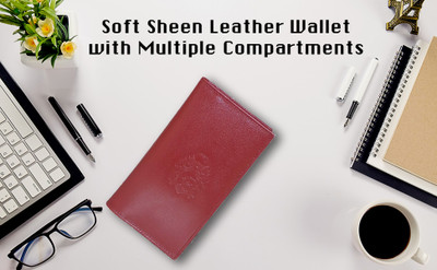 Style 98 15 Card Holder(Set of 1, Maroon)